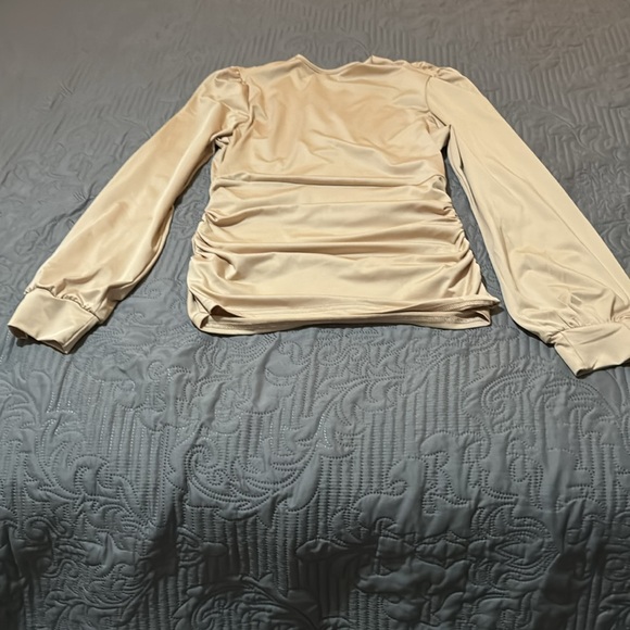 Very Sexy ruched nude colored top. Size L - Picture 4 of 5